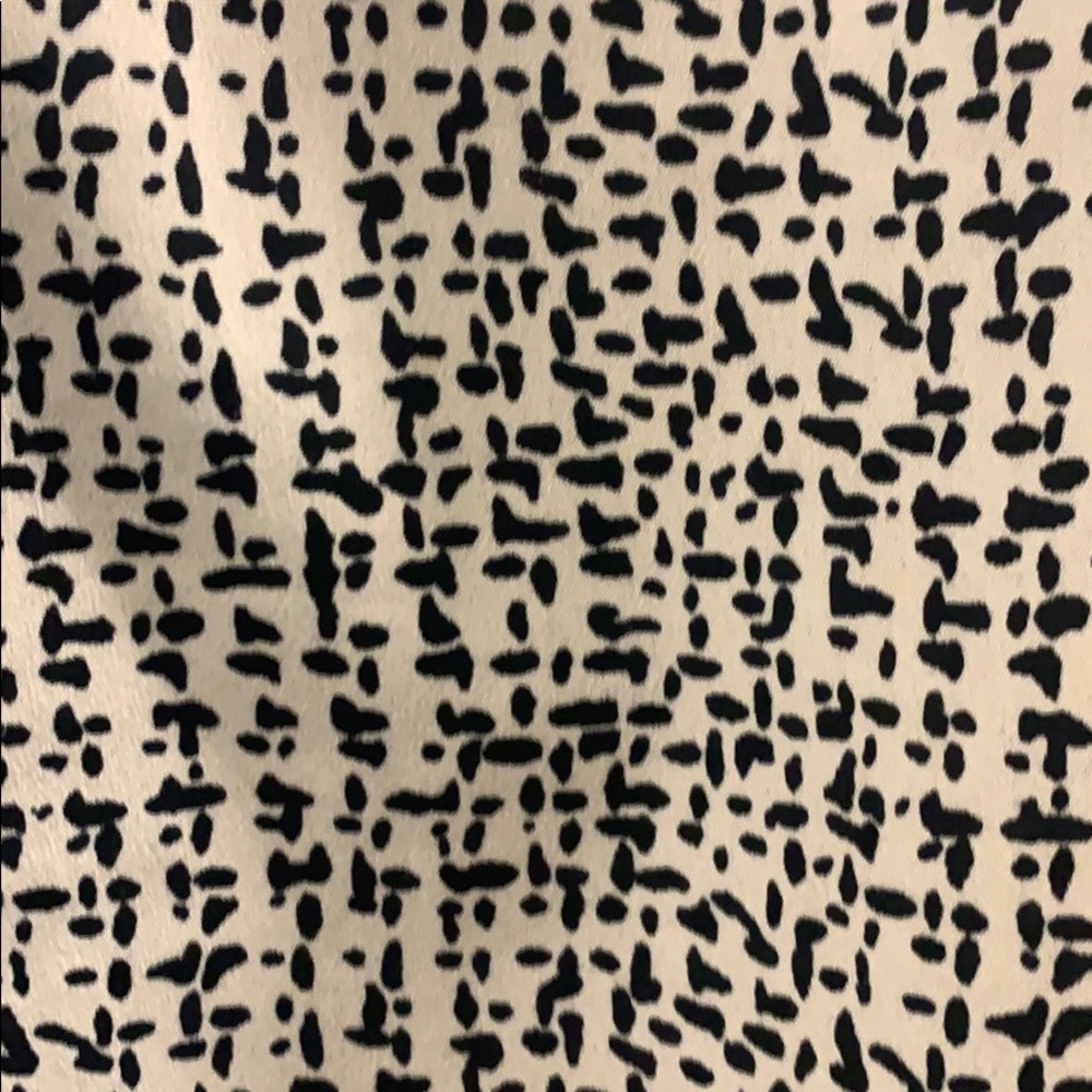 Black And White Pattern Work Blouse - image 2